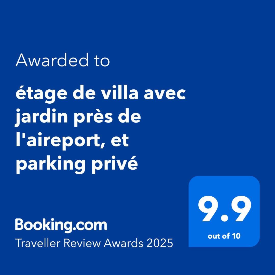 אריאנה Etage De Villa Avec Jardin, Pres De L'Aireport Et Parking Prive מראה חיצוני תמונה
